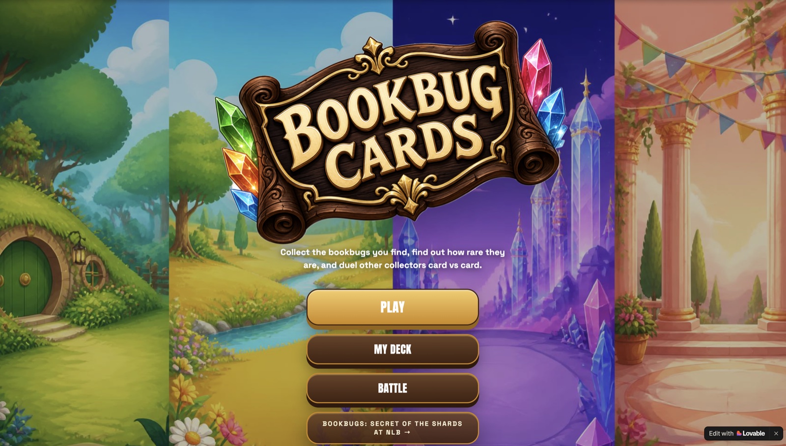 Screenshot of Bookbug, built by Odelia, 10
