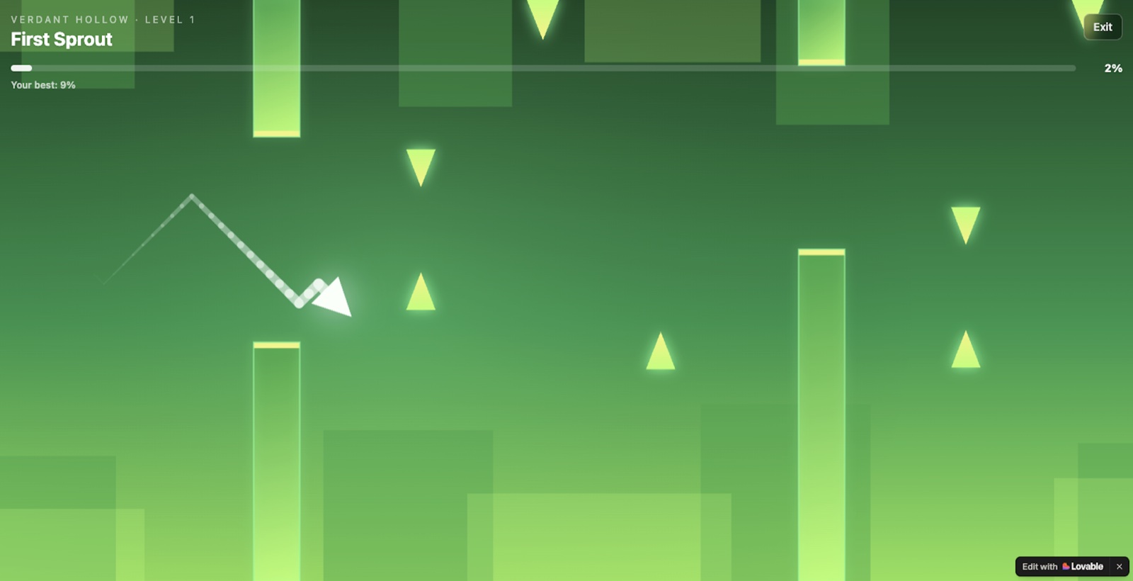 Screenshot of Wave Odyssey, built by Gabriel, 11